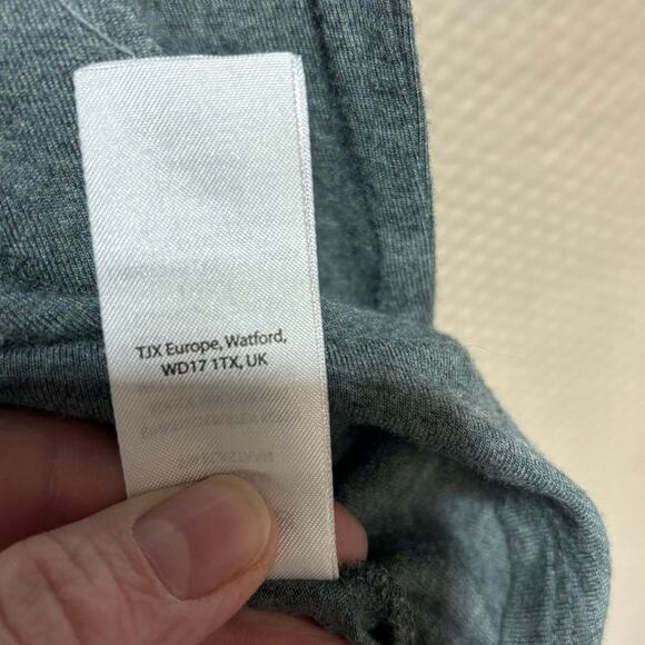 Willi Smith Dark Forest Green Modal Top High Low Hem Luxe Minimalist Size S - Picture 6 of 9